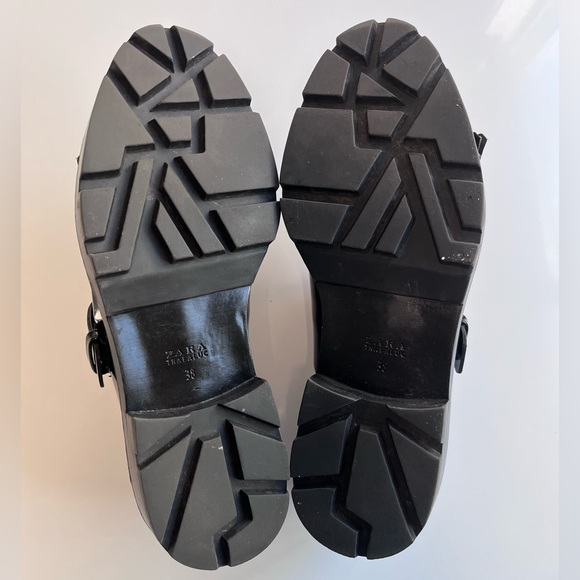 Zara Black Loafers with Silver Buckle - Picture 6 of 6